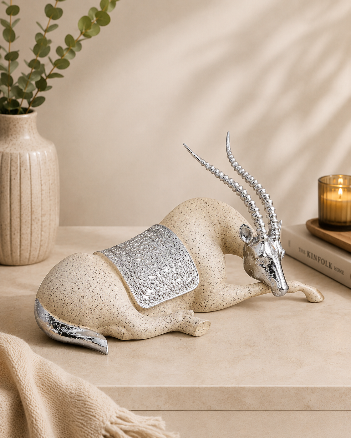 Royal Antelope Decorative Figurine 