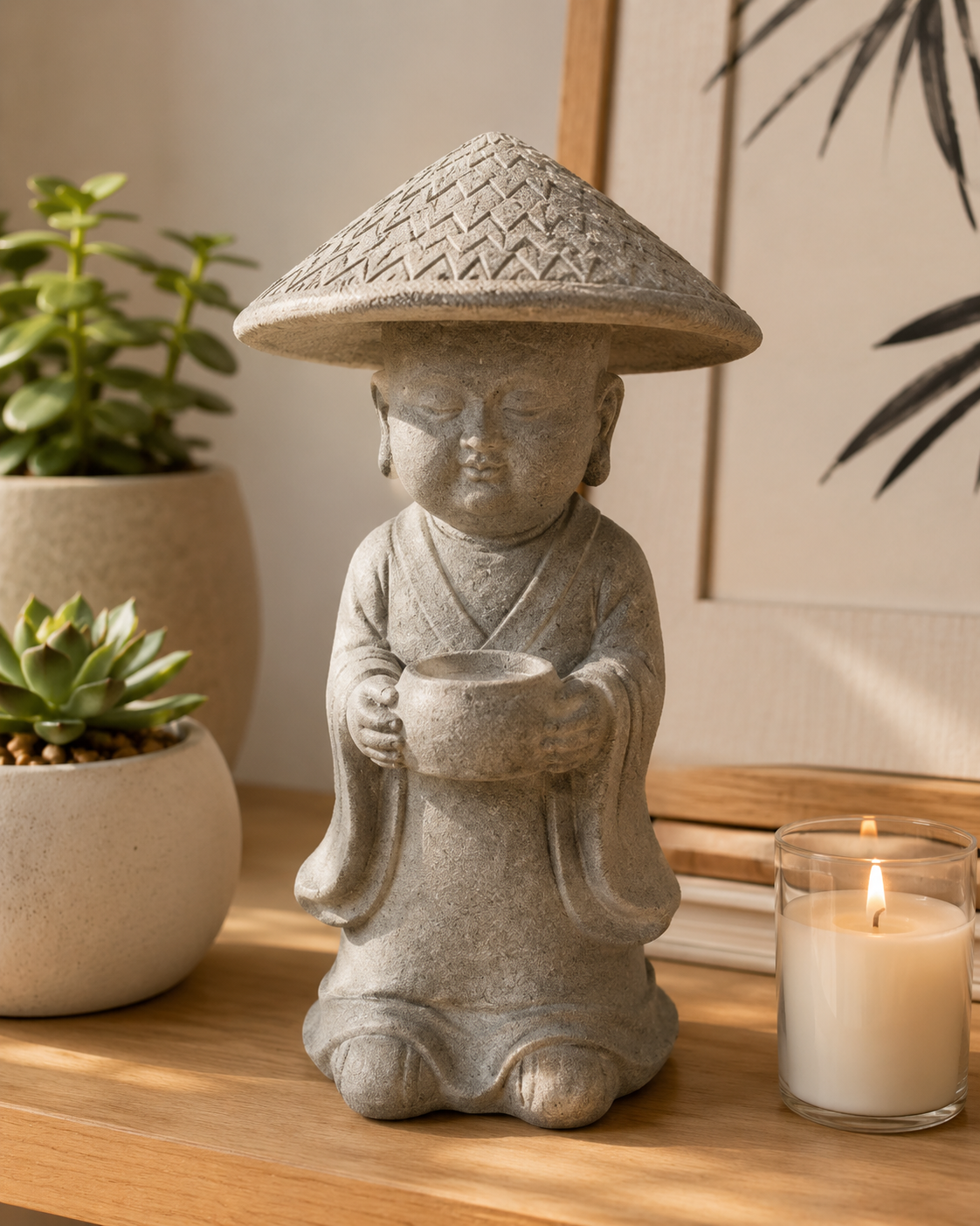 Zen Monk Decorative Figurine 