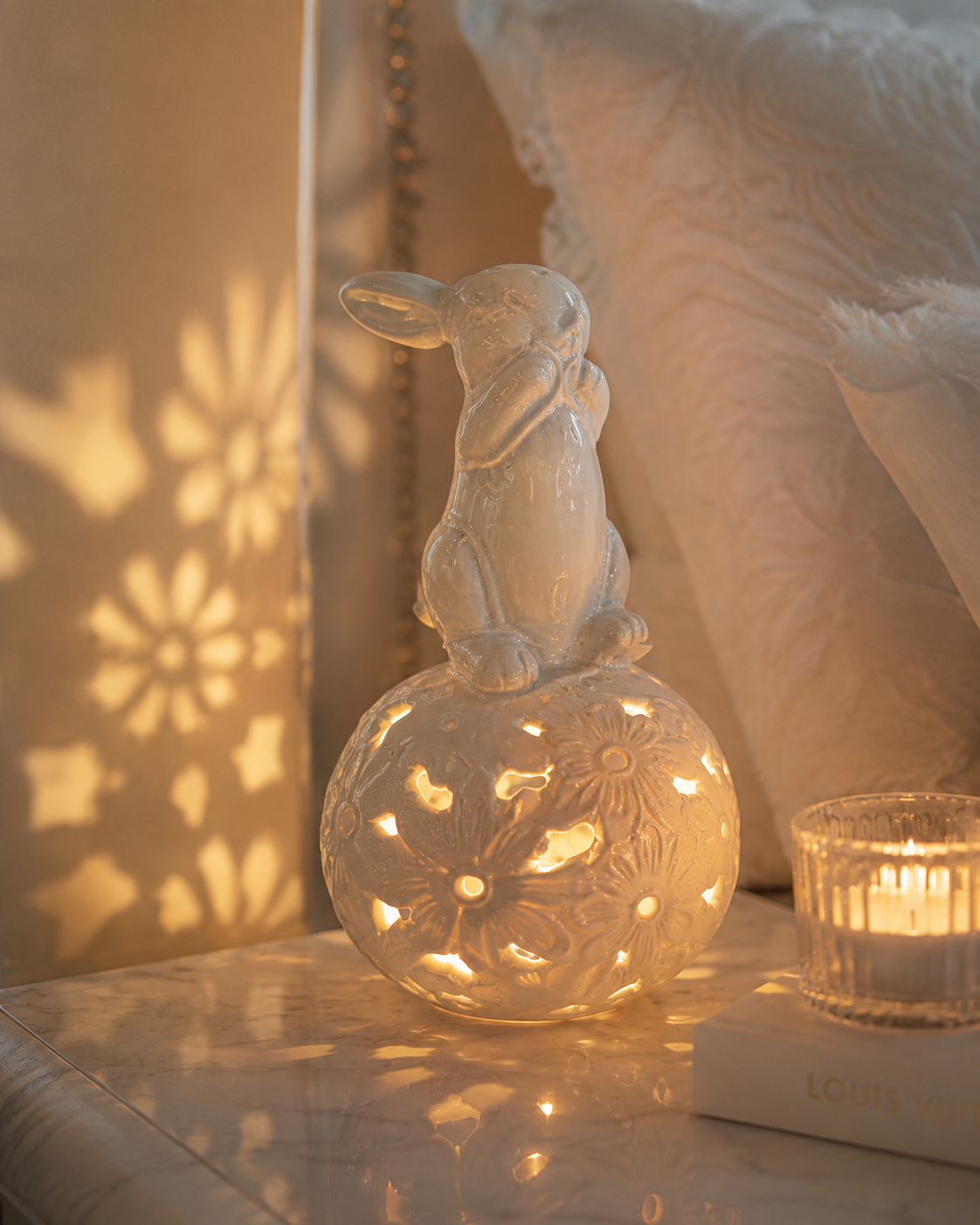 Whispering Bunny Decorative Figurine 