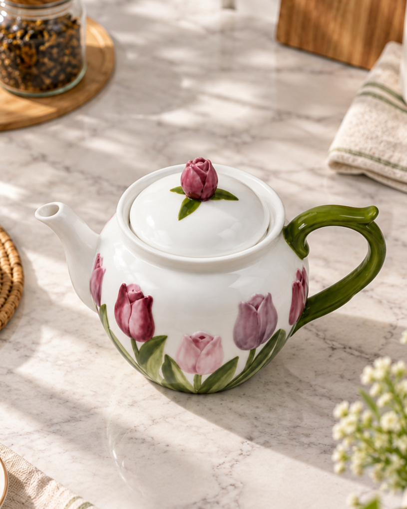 Tulip Bloom Tea Kettle