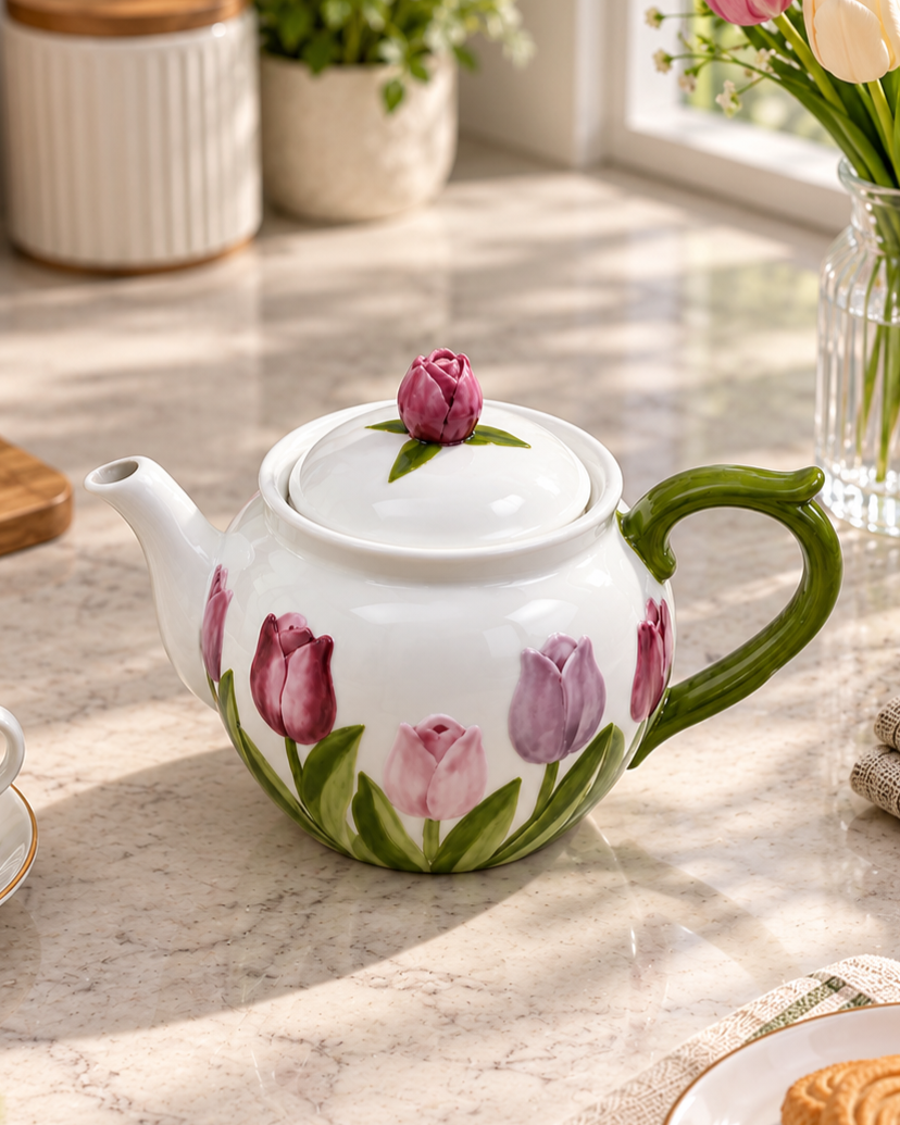 Tulip Bloom Tea Kettle