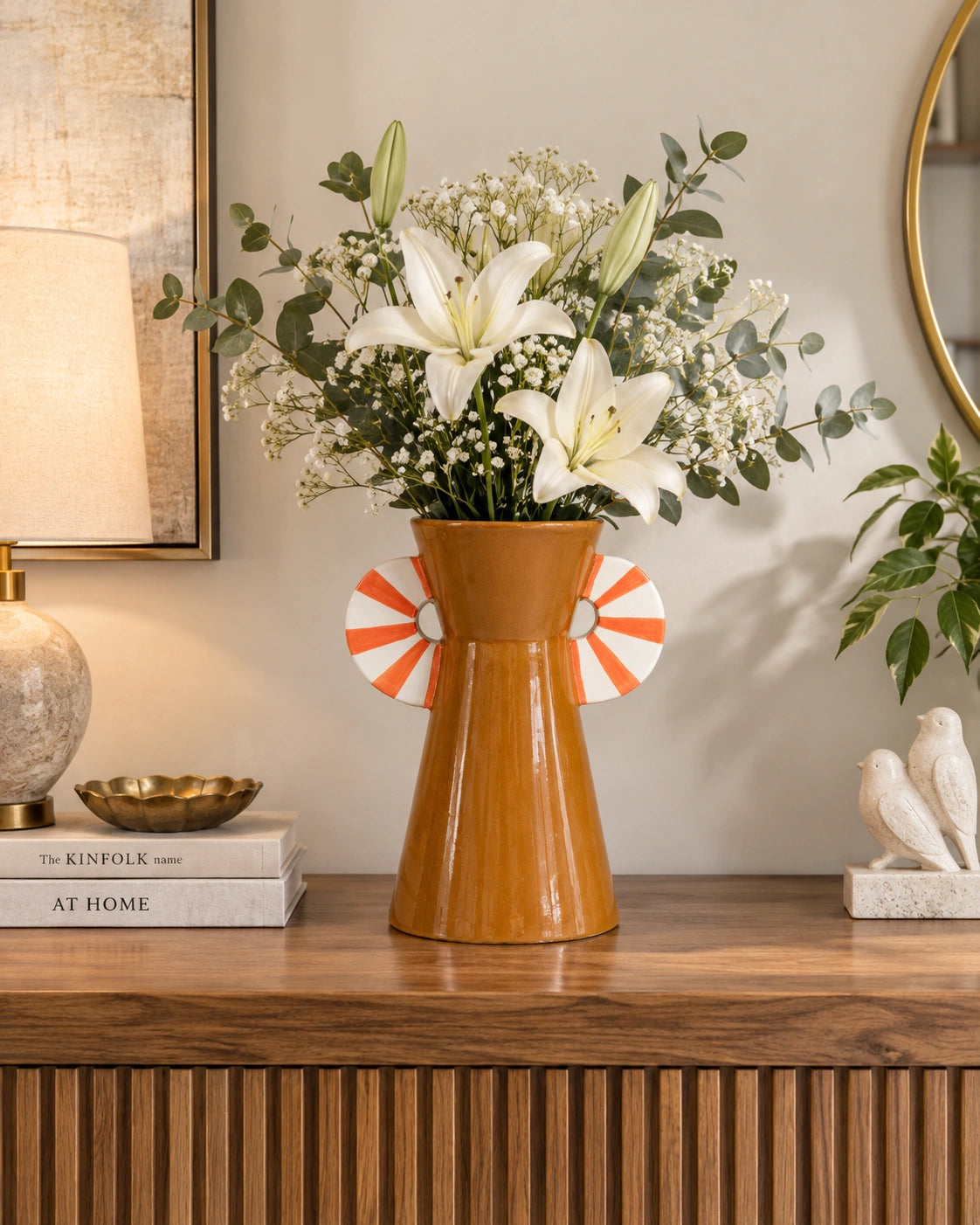 The Solstice Sunburst Ceramic Vase
