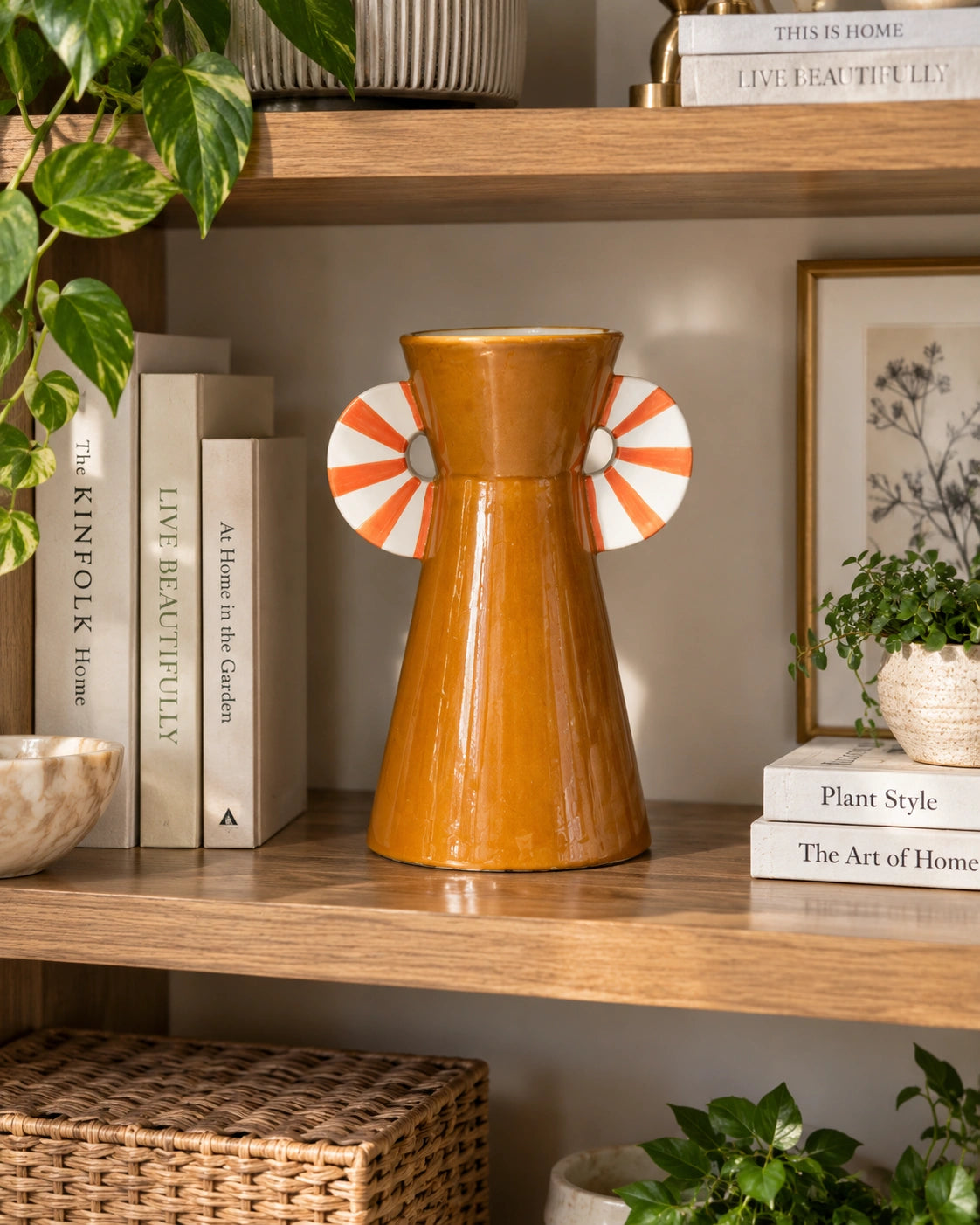 The Solstice Sunburst Ceramic Vase