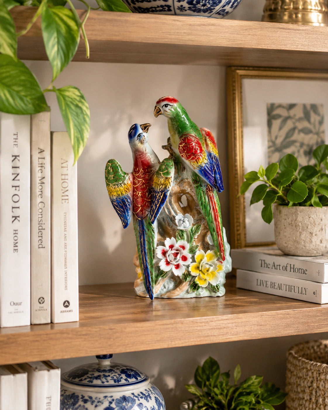 Garden Songbird Decorative Parrot Figurine