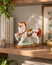 Noble Equestrian Decorative Horse Figurine - Red