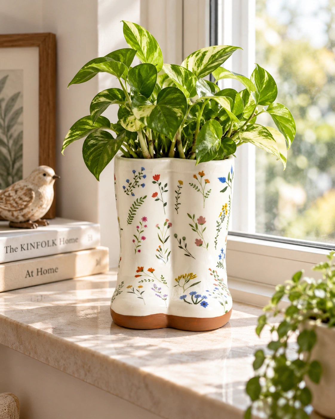 The Springtime Wanderer Wildflower Boot Vase