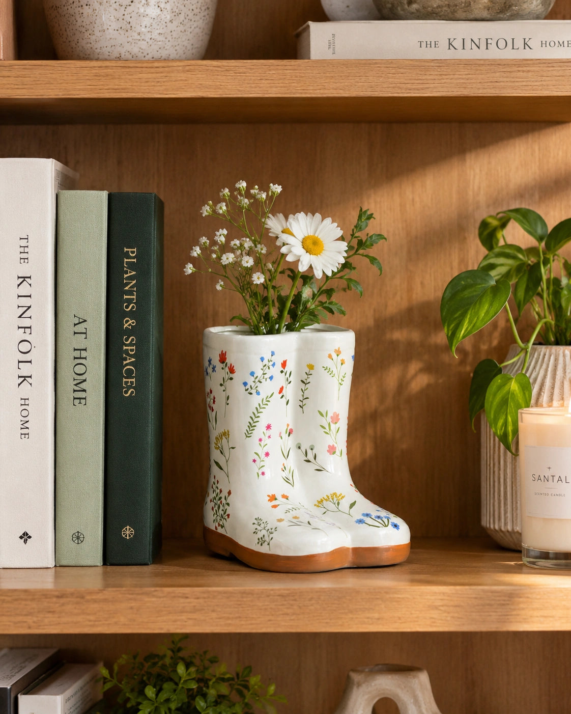 The Springtime Wanderer Wildflower Boot Vase