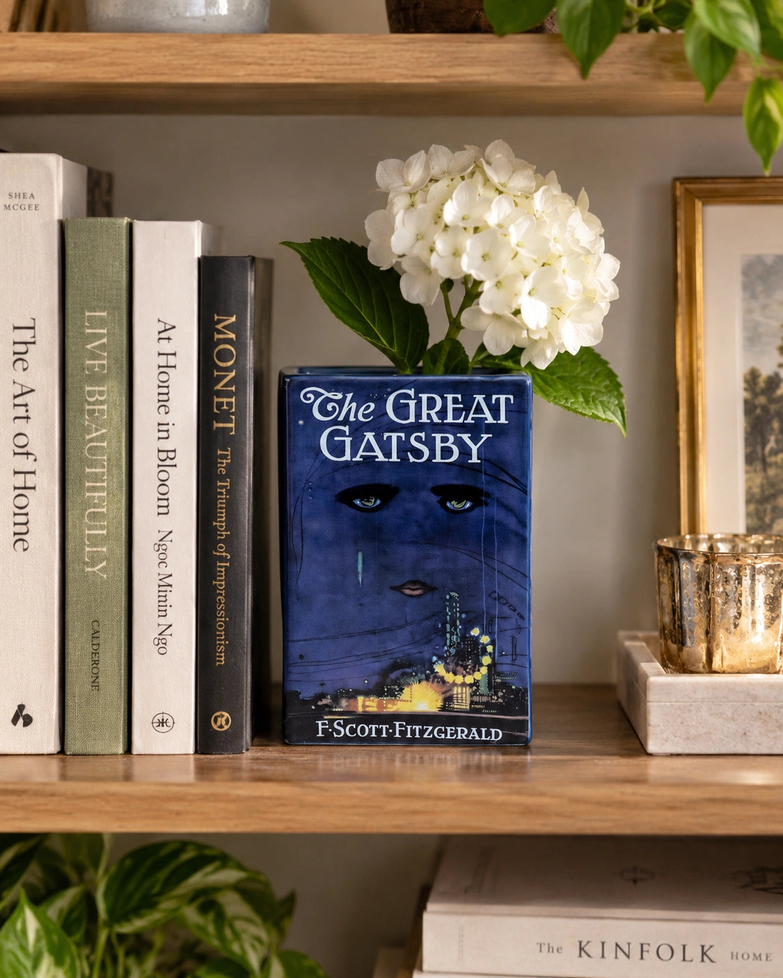 The Great Gatsby Ceramic Book Vase