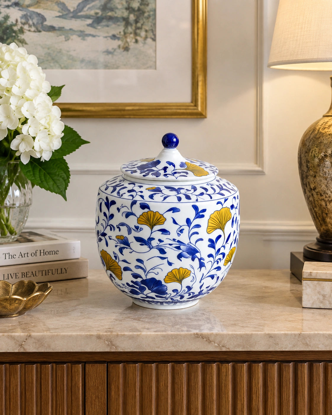 Gilded Ginkgo Kitchen Canister