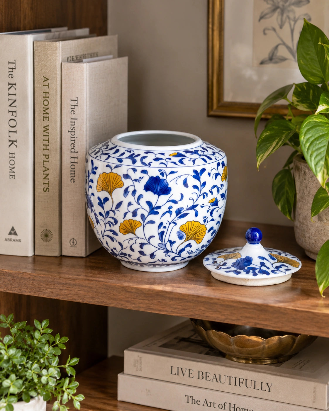 Gilded Ginkgo Kitchen Canister