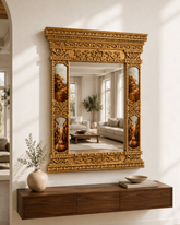 Rosette Gold Victorian Mirror 