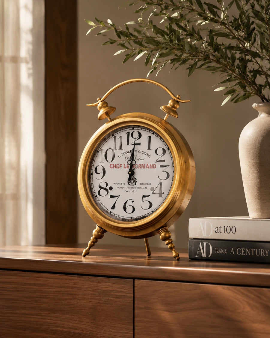 'Chef le Normand' Rustic Gold Colonial Clock 