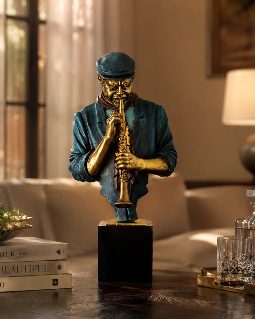 The Blues - Musician Playing Clarinet Bust 