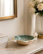 Ocean Turtle Textured Ceramic Bowl - Small