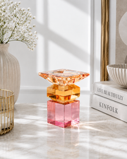 Amethyst Cube Crystal Candle Holder