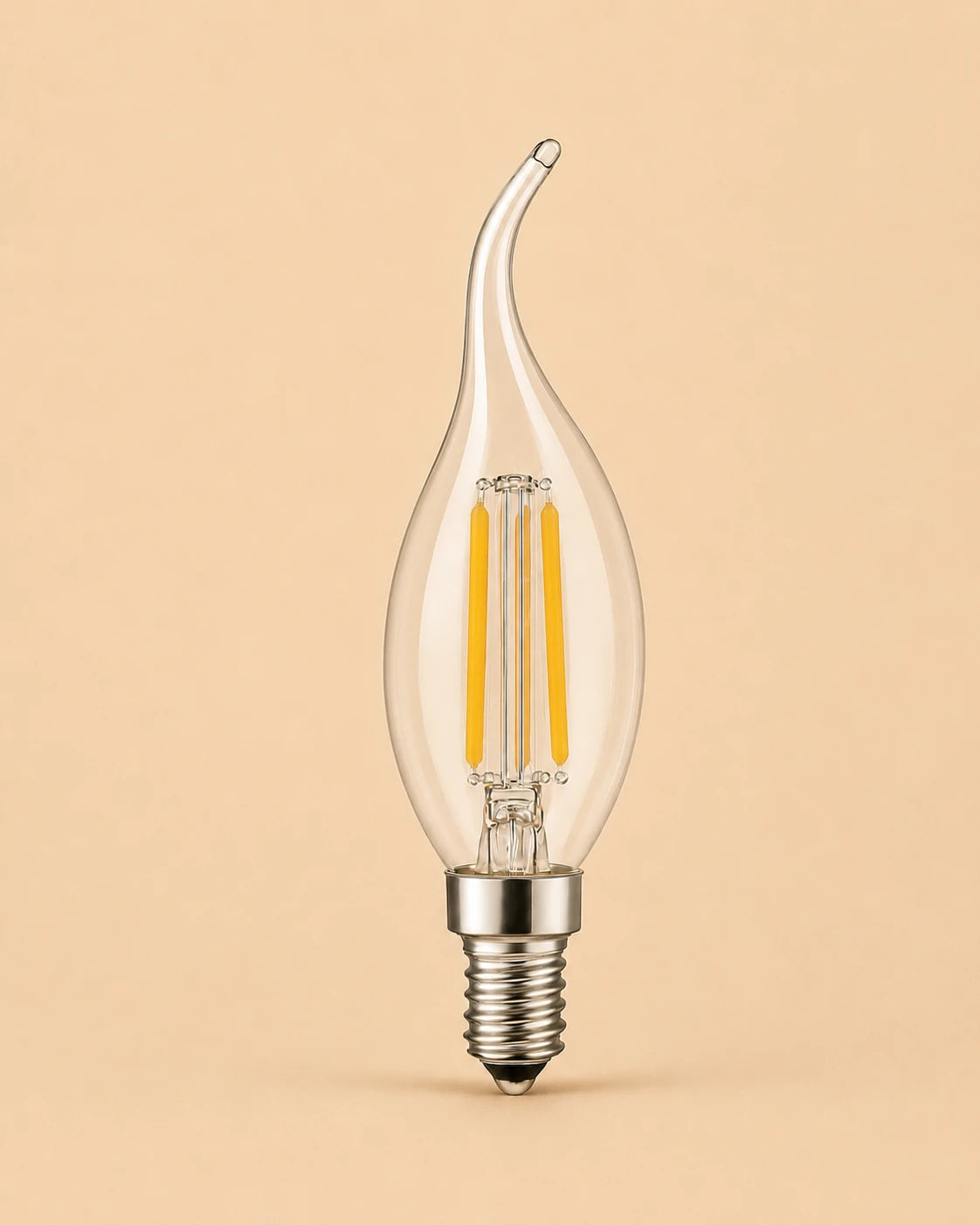 Candle Filament E14 LED Bulb - Warm White 