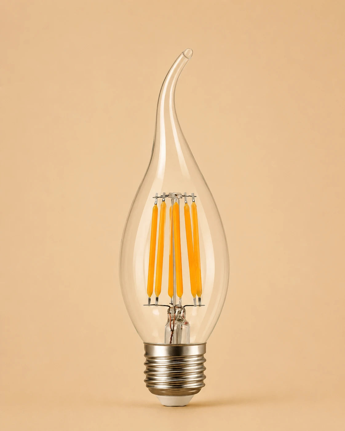 Candle Filament E27 LED Bulb - Warm White 