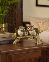 Whimsical Family Decorative Owl Figurine 