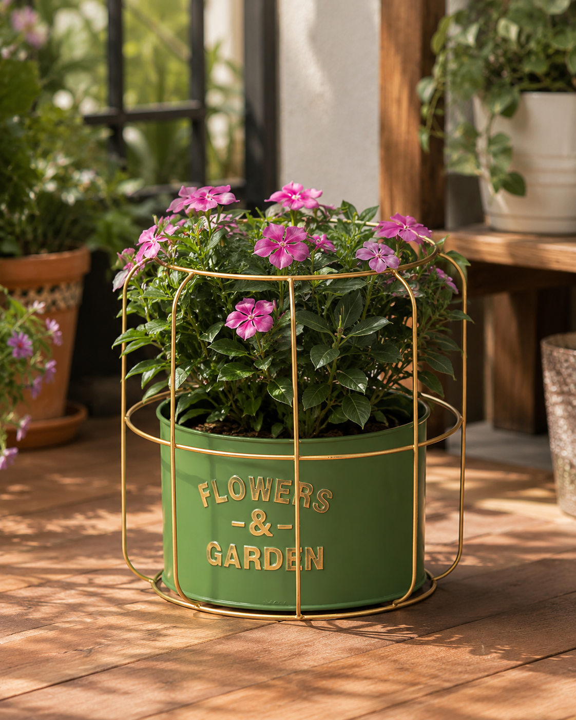 Flowers & Garden Planter - Green