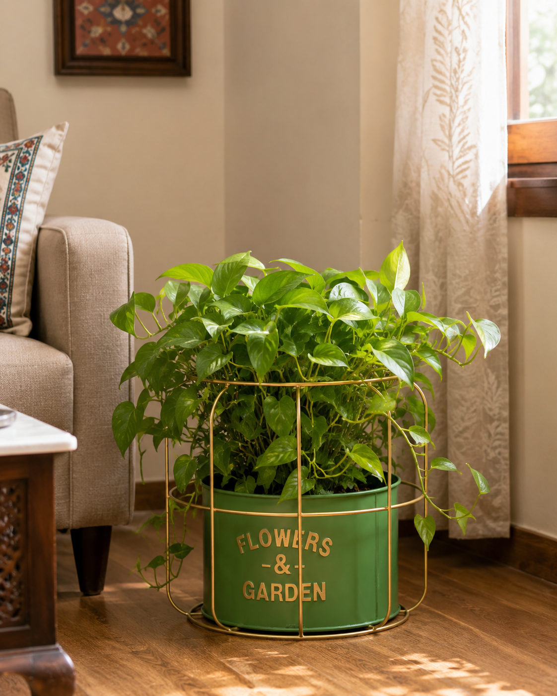 Flowers & Garden Planter - Green 