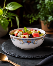 Luxe Gold Rimmed Bowl - Clear