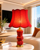 Red Bell Pepper Ceramic Table Lamp 
