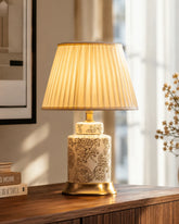 Ivory Etch Classic Table Lamp 