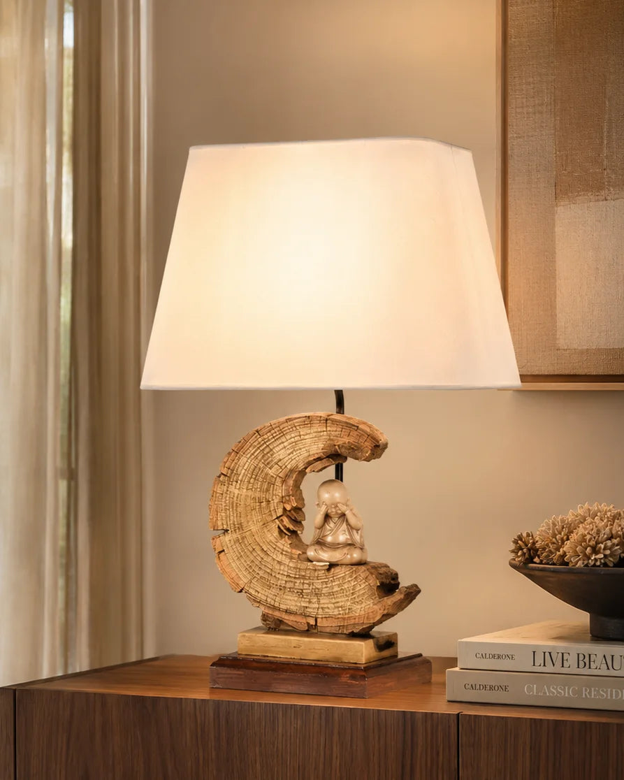 Crescent Zen Monk Table Lamp