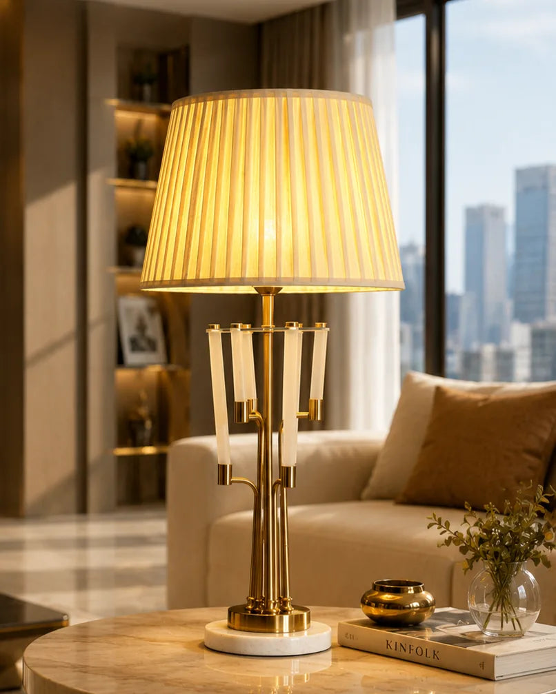 Modern Gold Stem Table Lamp 