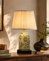 Vintage Floral Ceramic Table Lamp 