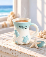 'St. Thomas U.S.V.I.' Sea Turtle Ceramic Mug