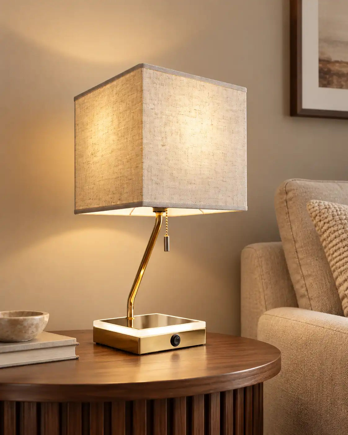 Marlowe Brass Finish Table Lamp