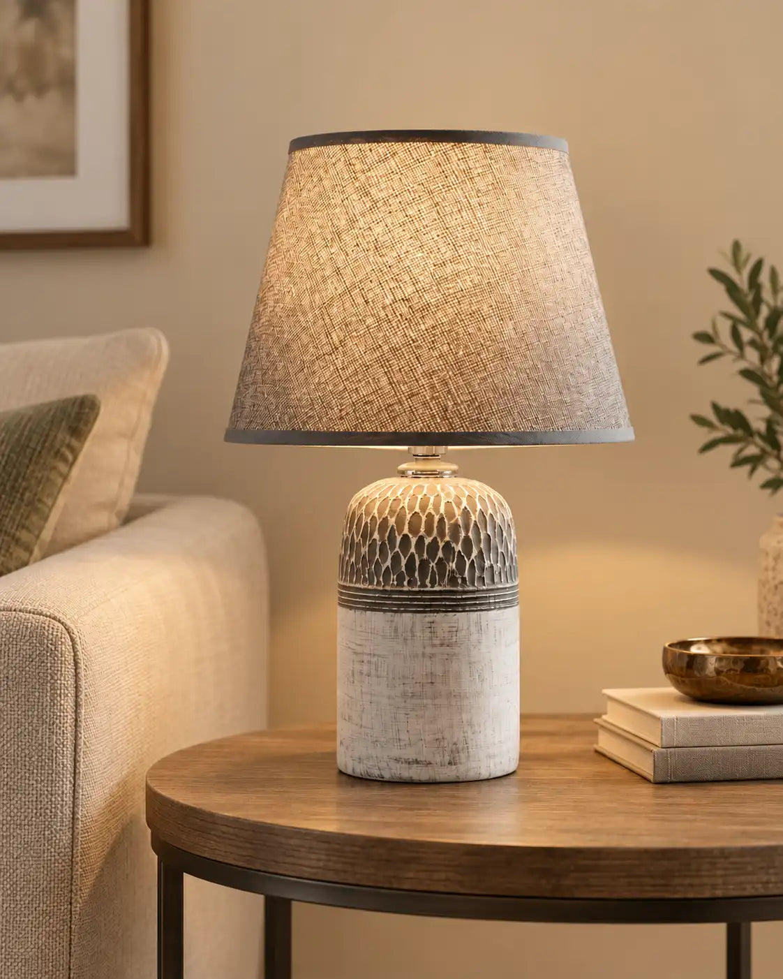 The Ashlar Woven Table Lamp