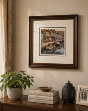 Riverside Old Town Print "25x25" Inches