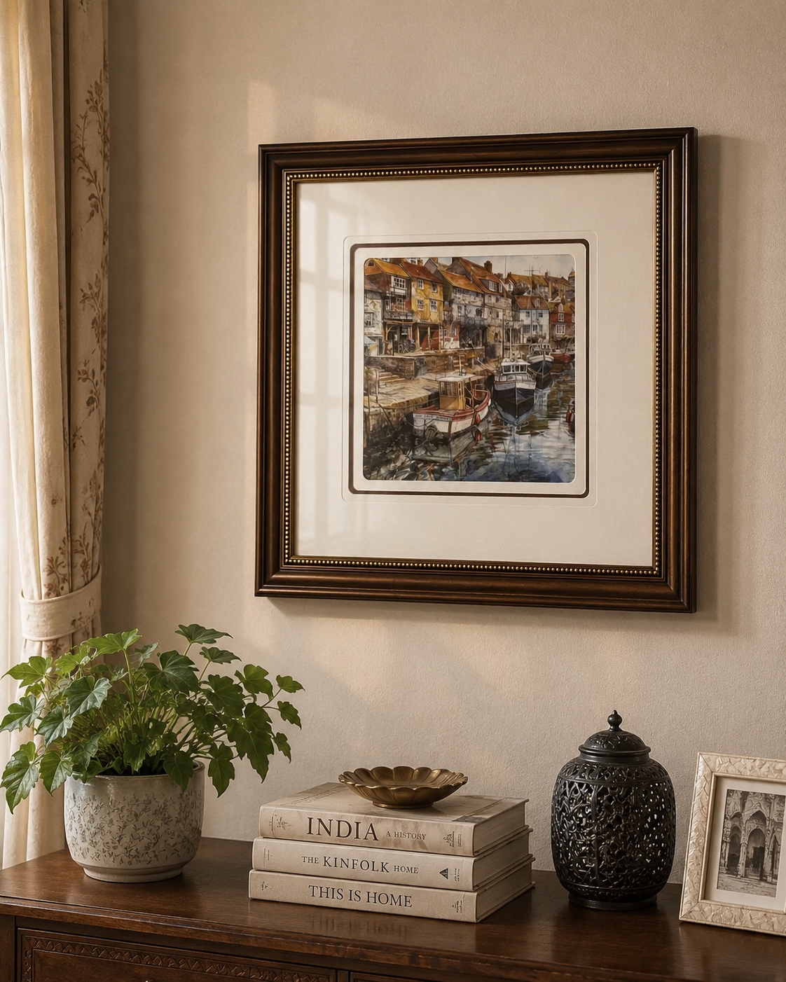 Riverside Old Town Print "25x25" Inches 