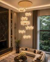 Celestia Bloom Double Height Chandelier 