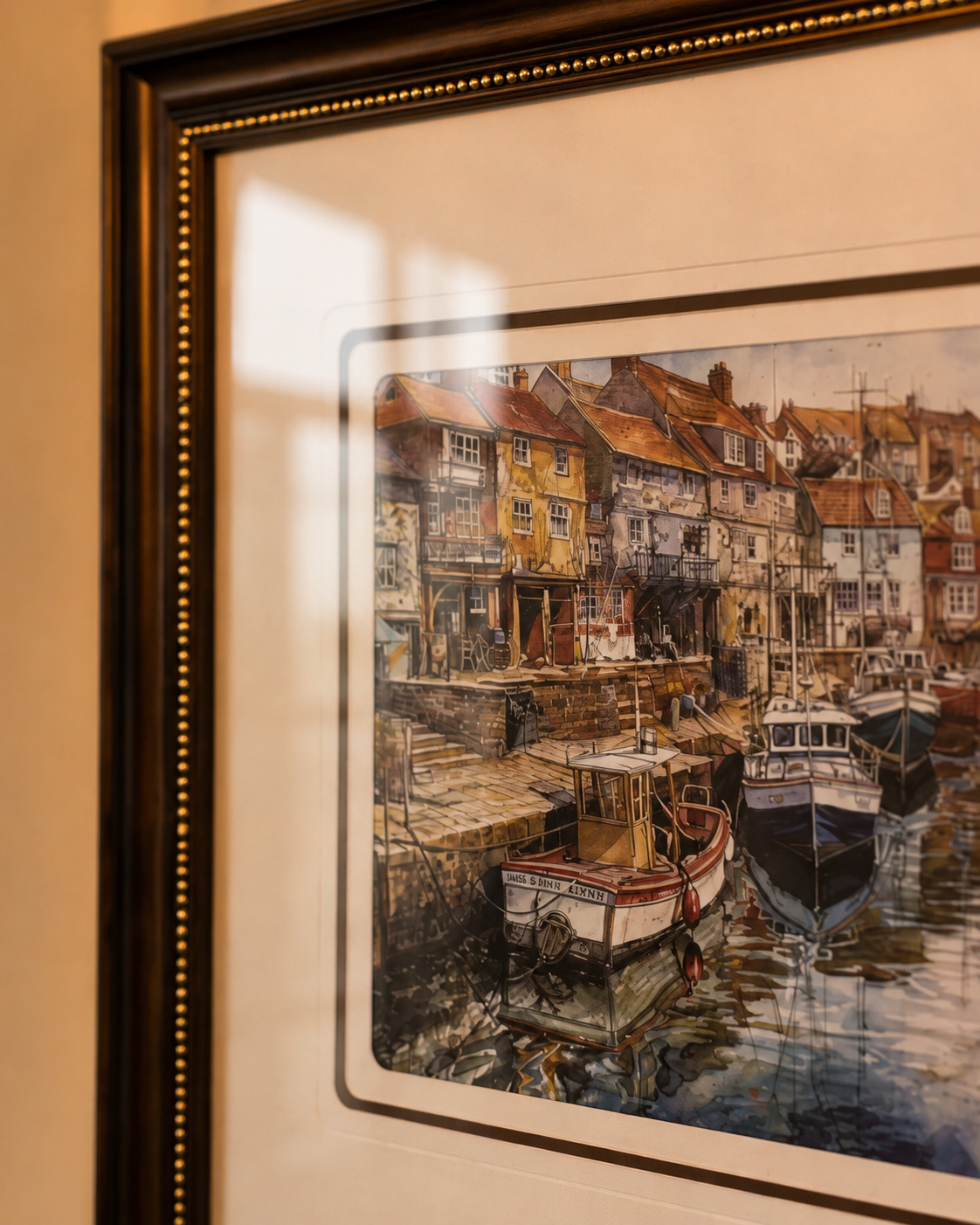 Riverside Old Town Print "25x25" Inches 