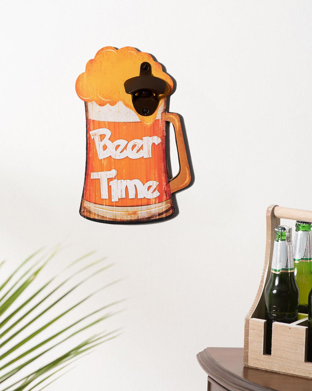 Beer Time Wall Mounted Bottle Opener 
