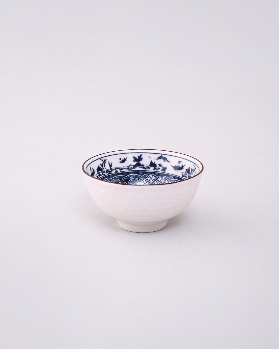 Blue & White Mingled Katori - Set Of 4 