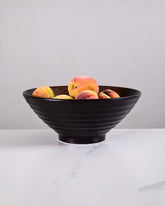 Charcoal Eclipse Ceramic Serving Bowl 