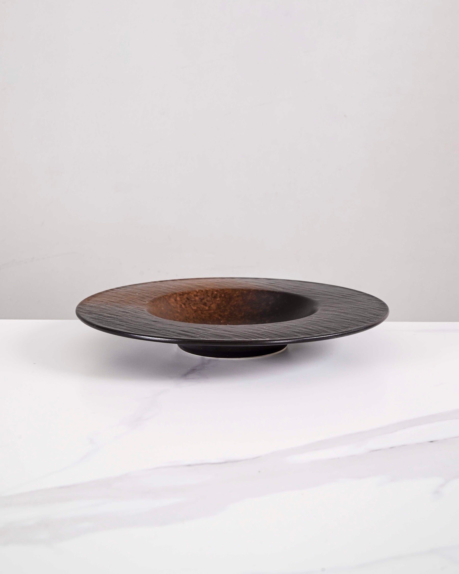 Charcoal Eclipse Ceramic Pasta Plate 