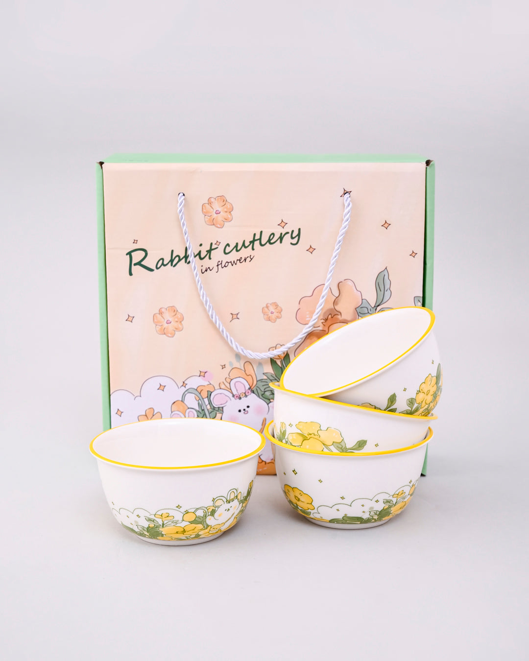 Spring Meadow Katori - Set Of 4 