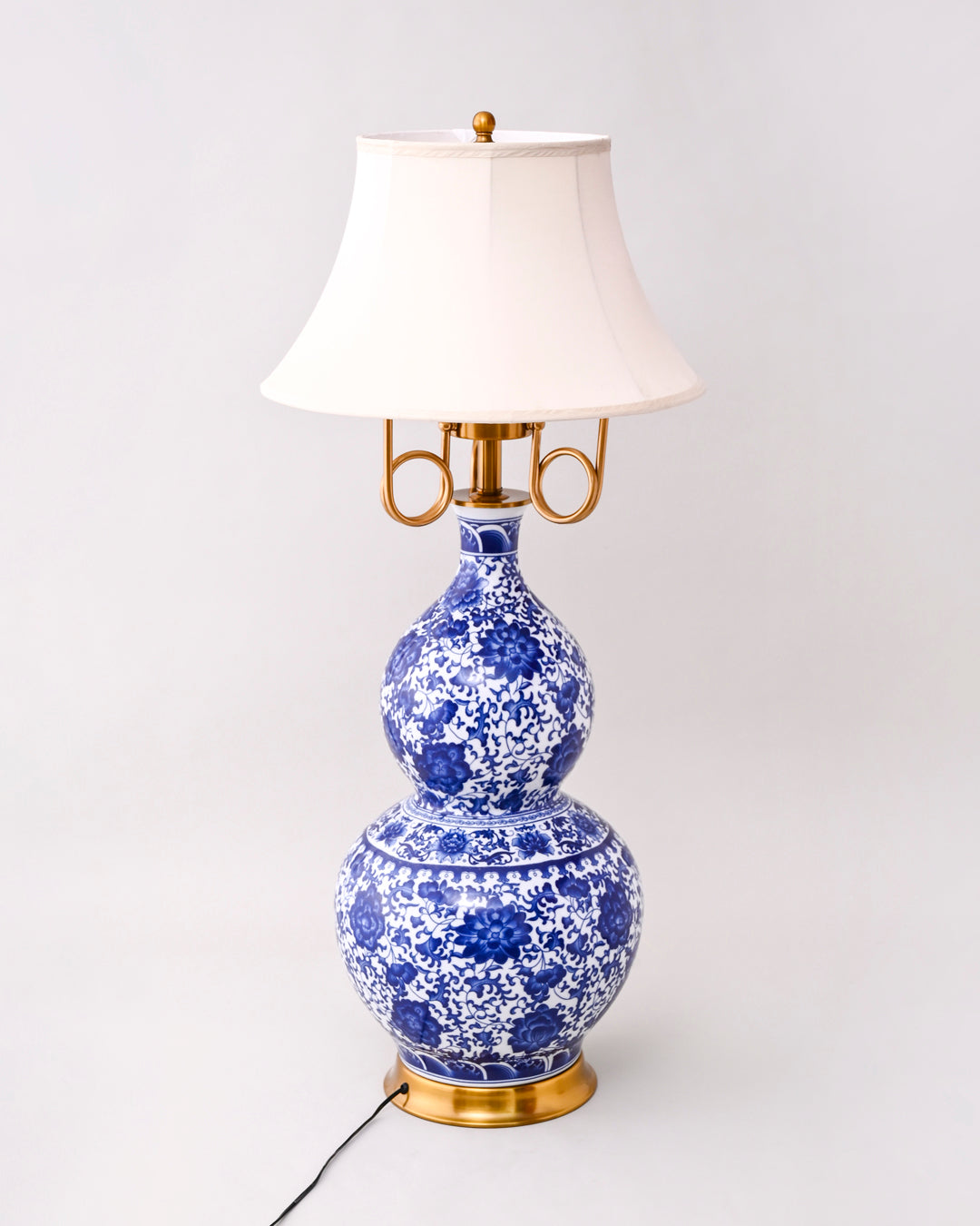 Blue and White Double Gourd Table Lamp 