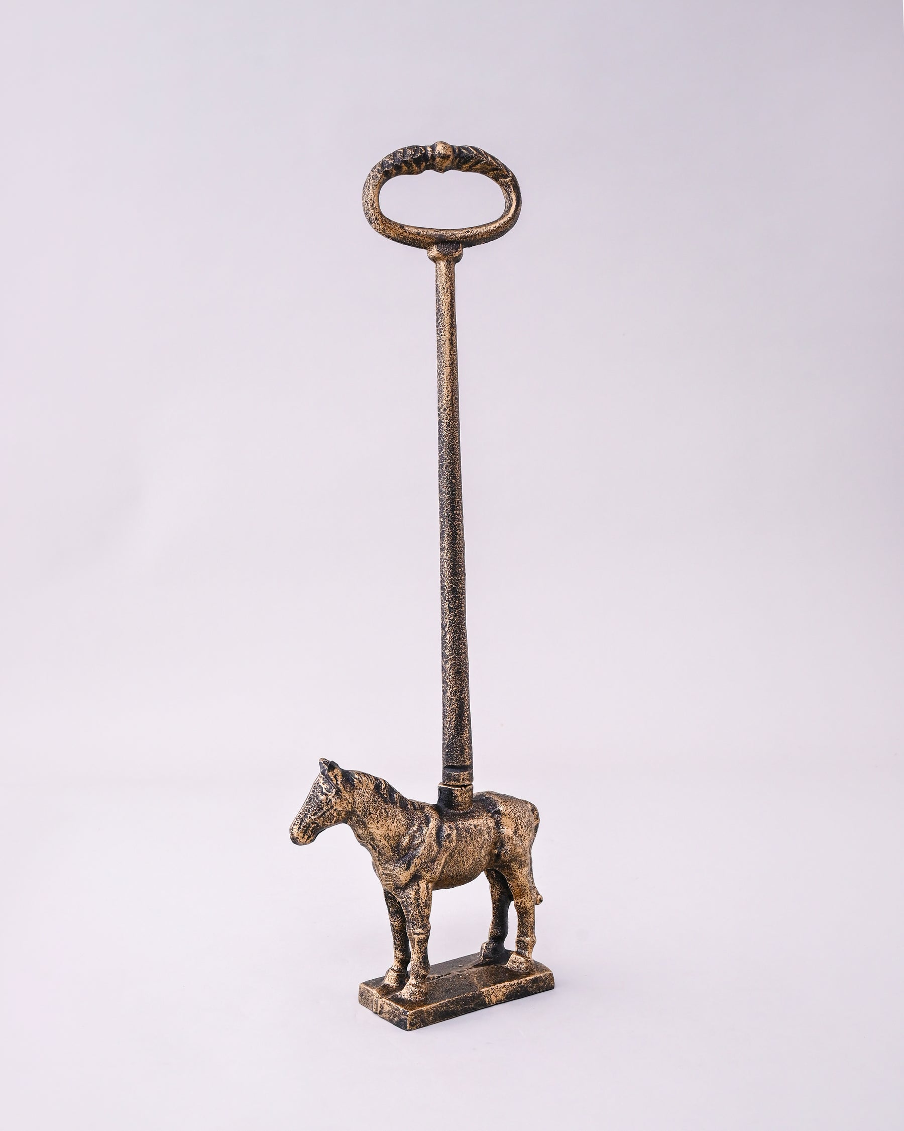 Horse Figurine Cast Iron Tissue Holder 
