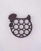 Hen Shaped Cast Iron Egg Holder 