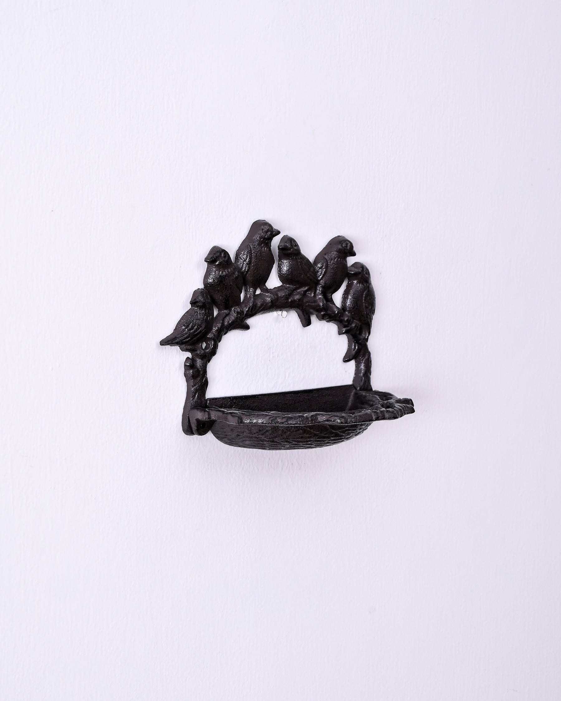 Perched Birds Cast Iron Bird Feeder 