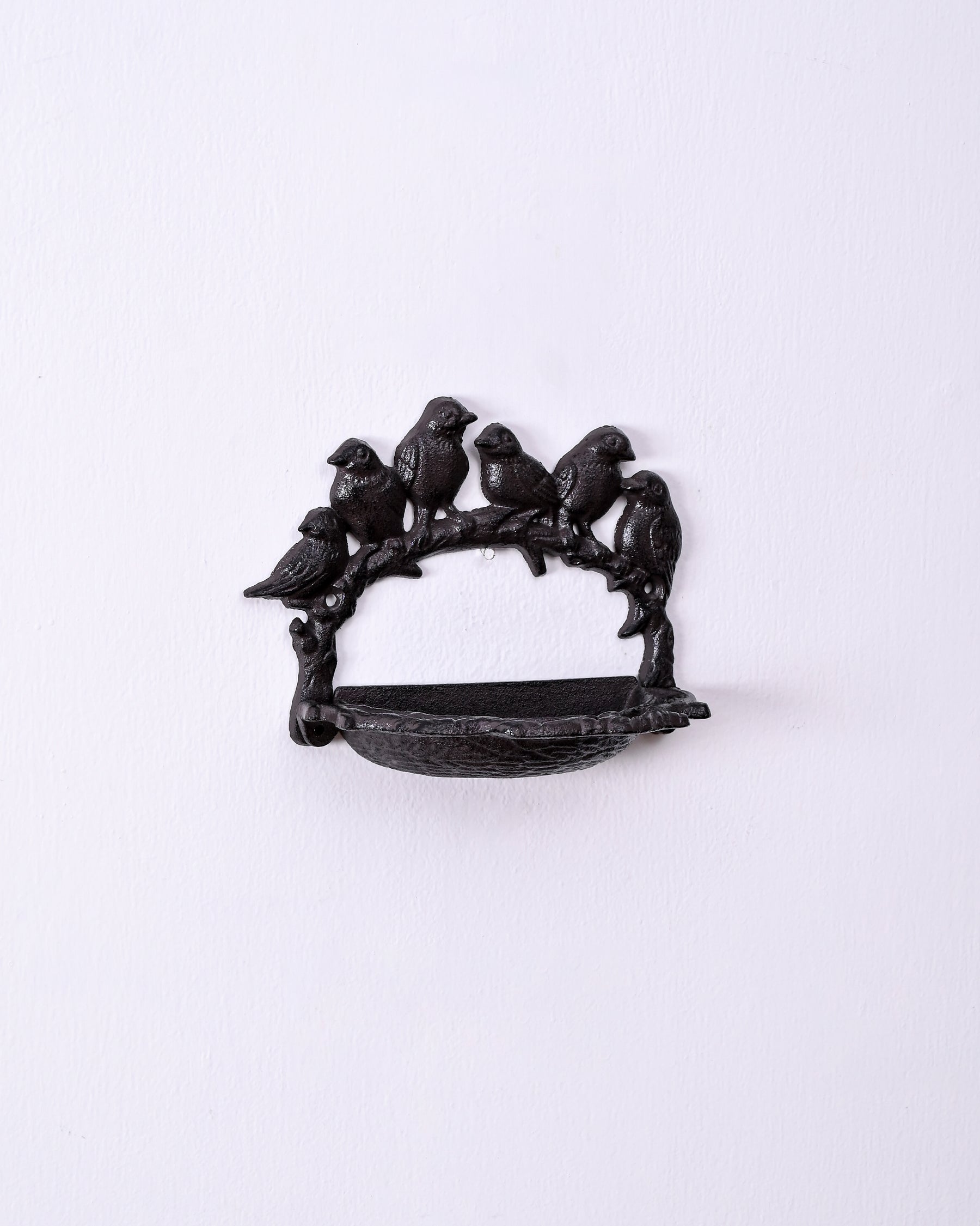 Perched Birds Cast Iron Bird Feeder 