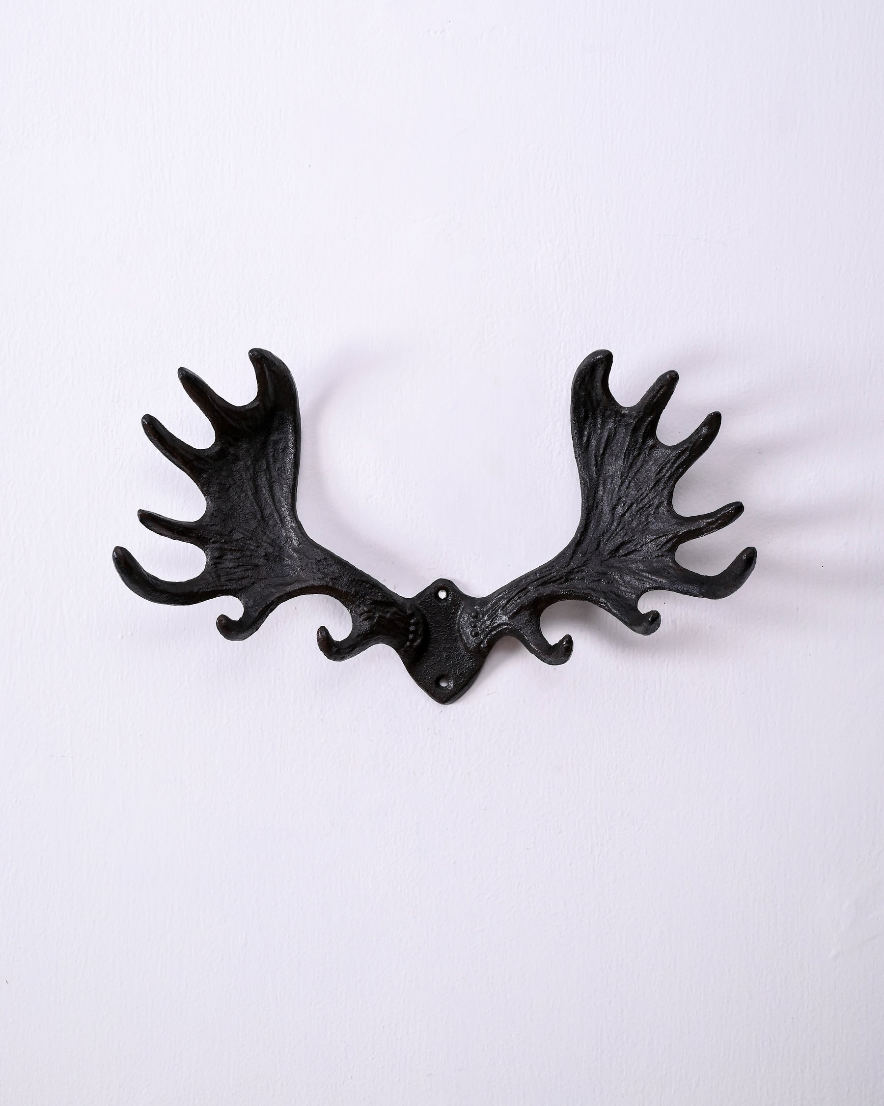 Moose Antler Cast Iron Wall Hook 