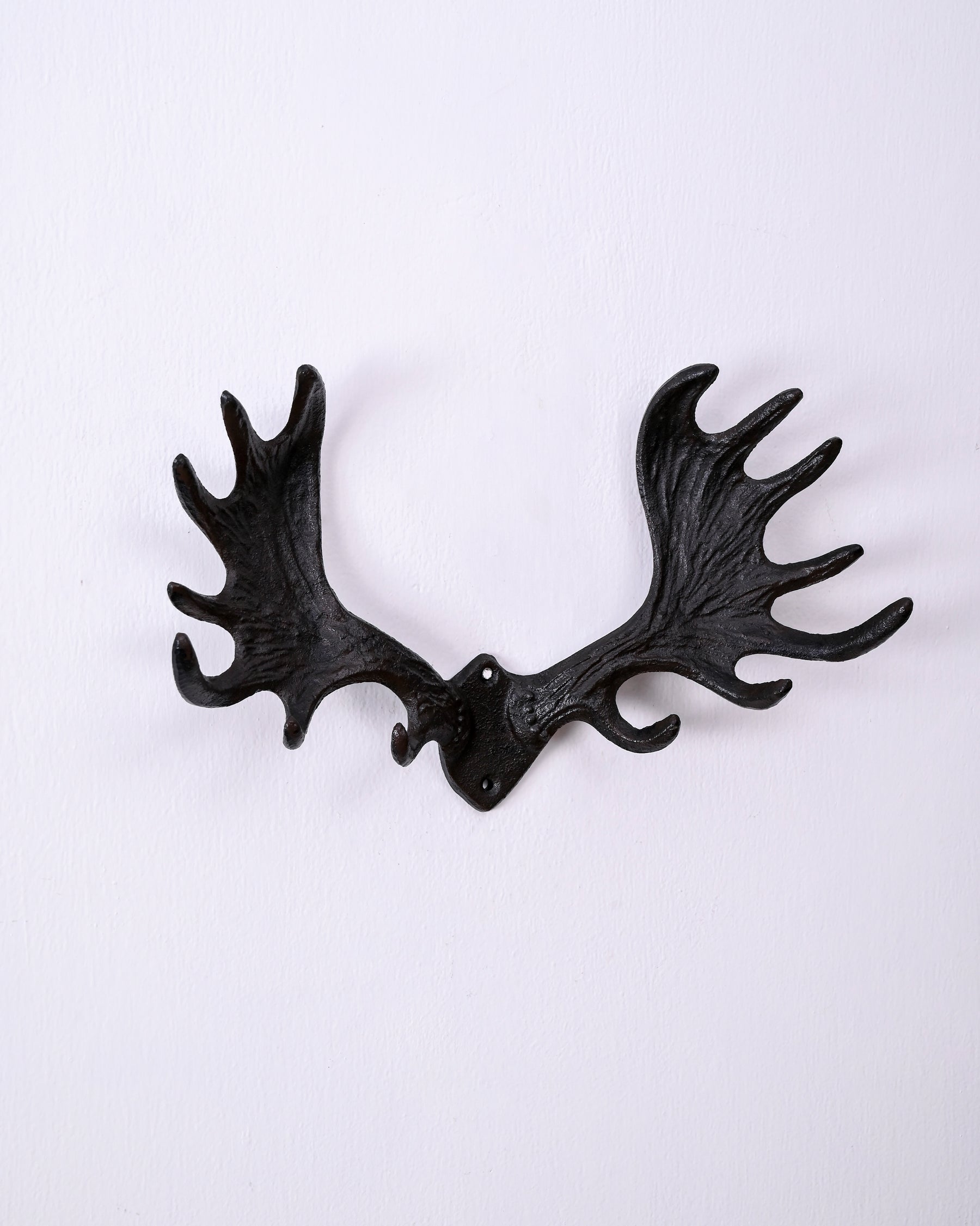Moose Antler Cast Iron Wall Hook 
