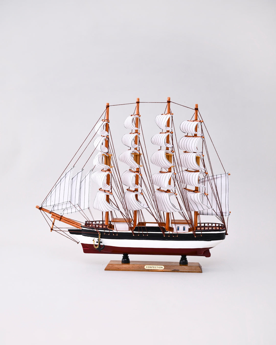 "Confection" Wooden Decorative Ship 